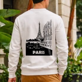 Sweat Crew-neck premium - Paris monochrome