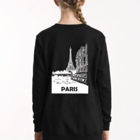 Sweat Crew-neck standard - Paris monochrome