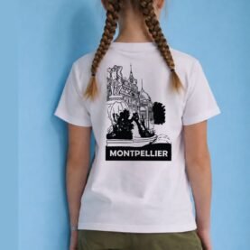 Tee-shirt premium - Montpellier monochrome